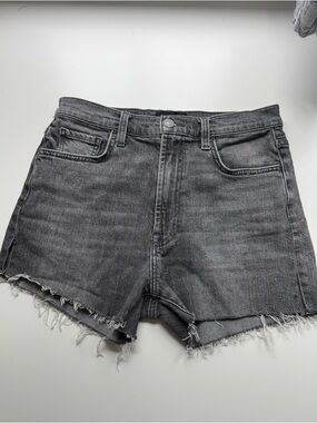 7 For All Mankind Easy Slim Gray Cut-Off Shorts